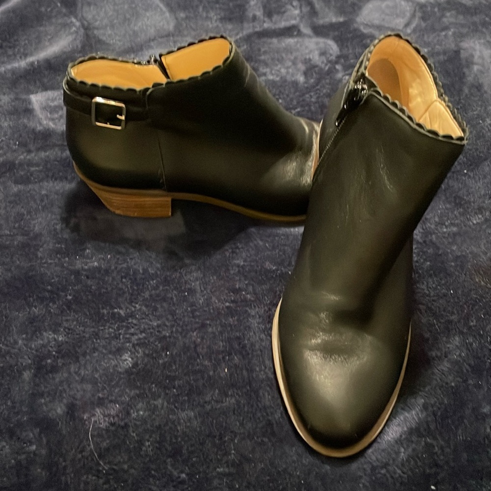 Crown & Ivy Black Booties…EUC…Like New…Worn Once